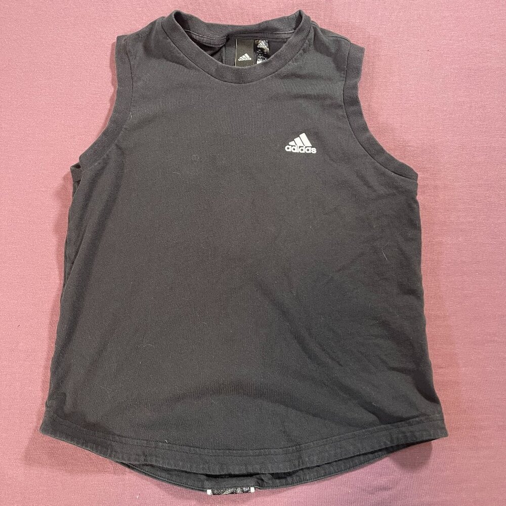 Adidas Womens Muscle Athletic Sleeveless Tank Top in Black - Size XS